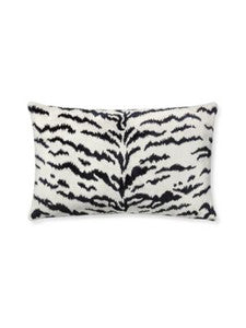 Scalamandre Pillow Tigre   14 X 22 - Off-White & Black SCLTIGRPILL0006