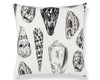 Coquina Linen Print Pillow 22 X 22 - Graphite SCSDDK163970006 by Scalamandre Designer Pillow