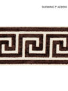 Scalamandre Trim Greek Key Velvet Tape Espresso SCT32790006
