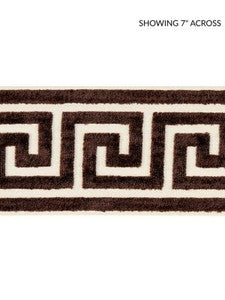 Scalamandre Trim Greek Key Velvet Tape Espresso SCT32790006