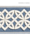 Scalamandre Trim Celtic Embroidered Tape Dusk Blue SCT32820006