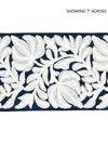 Scalamandre Trim Coventry Embroidered Tape Navy SCT32960006