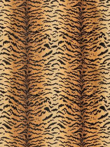 Scalamandre Fabric Tigre Ivory, Gold & Black SC26167MMA0007