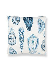 Scalamandre Pillow Coquina Linen Print   22 X 22 - Porcelain SCCOQUPILL0007