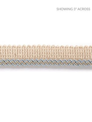 Georgica Braided Cord Mineral SCC3030008 by Scalamandre Designer Trim HAMPTONS TRIMMINGS 38% ACETATE 29% VISCOSE 27% ACRYLIC, 6% COTTON ITALY LIGHT DUTY Horizontal: and Vertical: 0.25 - Swanky Fabrics -