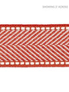 Scalamandre Trim Montauk Herringbone Tape Coral SCT32850008