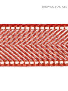 Scalamandre Trim Montauk Herringbone Tape Coral SCT32850008