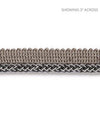 Scalamandre Trim Georgica Braided Cord Charcoal SCC3030009