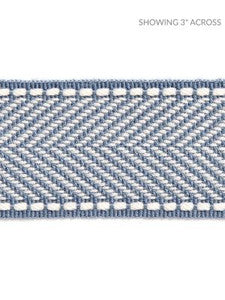 Scalamandre Trim Montauk Herringbone Tape Dusk Blue SCT32850009