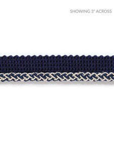 Scalamandre Trim Georgica Braided Cord Indigo SCC3030010