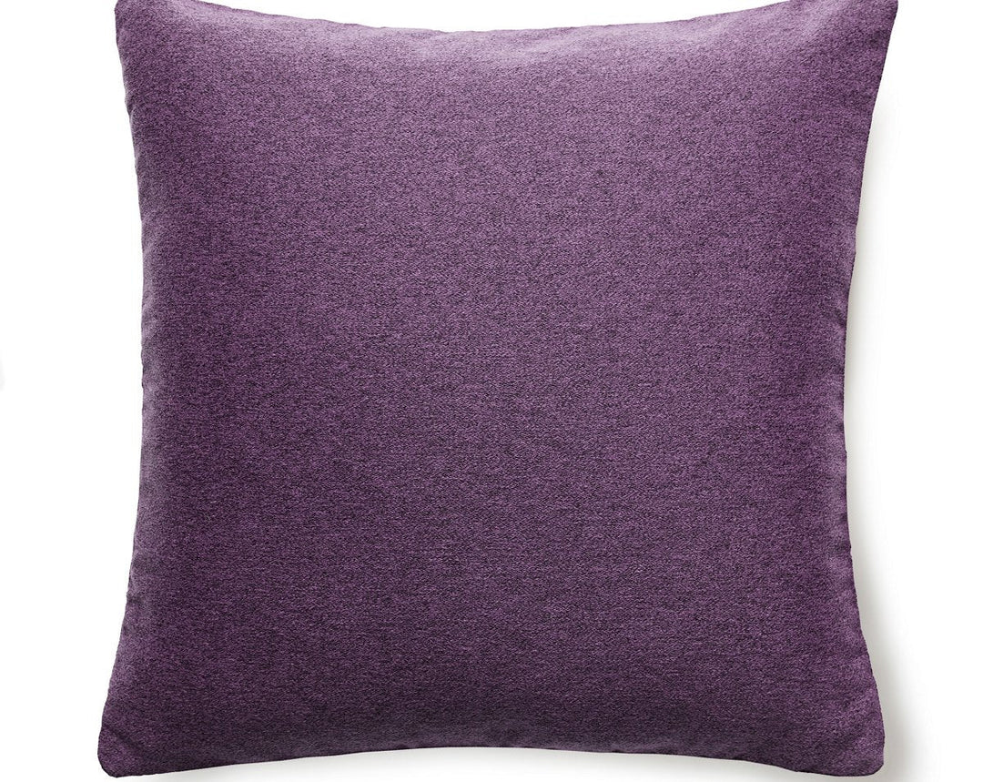 Dapper Flannel Pillow 22 X 22 - Mulberry SCDAPPPILL0010 by Scalamandre Designer Pillow