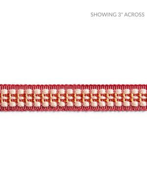 Helena Braid Azalea SCV12500010 by Scalamandre Designer Trim NOVANTA PASSEMENTERIE 59% RAYON 41% FIBRANNE CHINA LIGHT DUTY Horizontal: 0" and Vertical: 0" 0.63 - Swanky Fabrics -