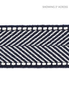 Scalamandre Trim Montauk Herringbone Tape Indigo SCT32850011