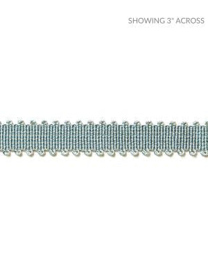 Lancaster Gimp Aqua SCV6580012 by Scalamandre Designer Trim 100% SPUN RAYON CHINA LIGHT DUTY Horizontal: and Vertical: 0.5 - Swanky Fabrics -