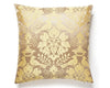 Love Bird Pillow 22 X 22 - Chocolate & Gold SCSDDK10980013 by Scalamandre Designer Pillow