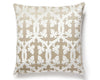 Falk Manor House Pillow 22 X 22 - Alabaster SCSDDK266900013 by Scalamandre Designer Pillow