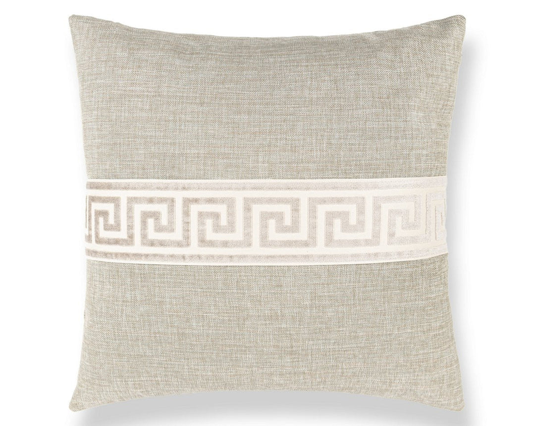 Greek Key Pillow 22 X 22 - Sag Harbor SCSDDTT32792032 by Scalamandre Designer Pillow