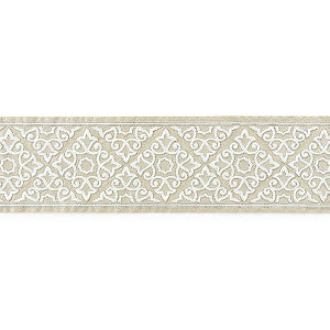Ornamental Embroidered Tape/Linen Sc 0001T3320 by Scalamandre
 Designer Trim