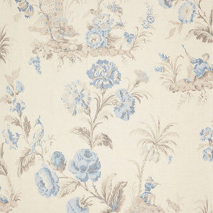 Somerset Silk Warp Print/Porcelain Sc 000216585 by Scalamandre
 Designer Fabric