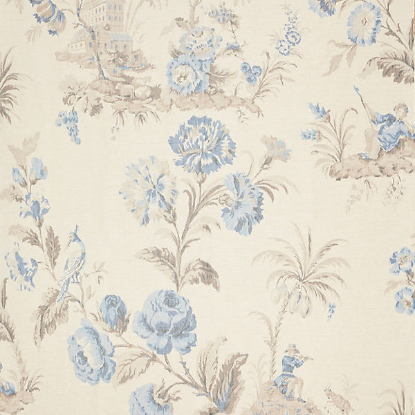 Somerset Silk Warp Print Porcelain by Scalamandre
 Fabric Scalamandre
 Fabric Somerset Silk Warp Print PorcelainFabric JARDIN 53% VISCOSE 47% SILK THAILAND </p><p>Repeat: H: 76.25", V: 52.5" 54" - Fabric Carolina -