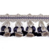 Newport Tassel Fringe - Silk/Taupe, Black & Grey Sc 0008Ft1103 by Scalamandre
 Designer Trim