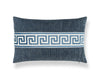 Greek Key Pillow 22 X 14 - Denim SCLBDTT32795031 by Scalamandre Designer Pillow