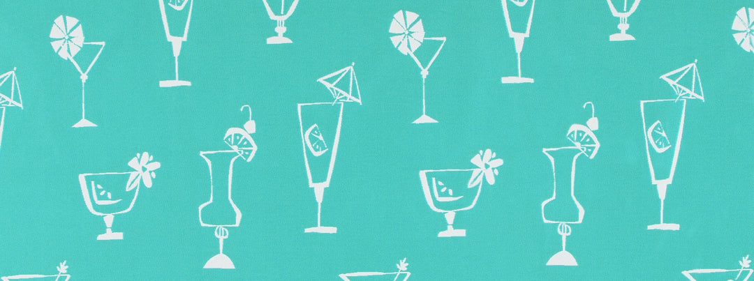 Sd-Five O'Clock Somewhere 219 Turquoise by Covington Designer Fabric
