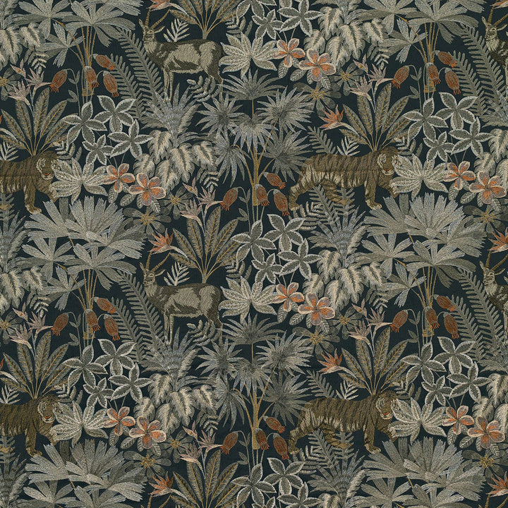 Serafina 2 Black/Tan by Marcus William Fabric Marcus William Fabric Serafina 2 Black/TanFabric KAI/MARCUS WILLIAM BALI 48%COT 52%POL %VEMB INDIA </p><p>Repeat: H: 25.500, V: 18.500 51 in - Fabric Carolina -