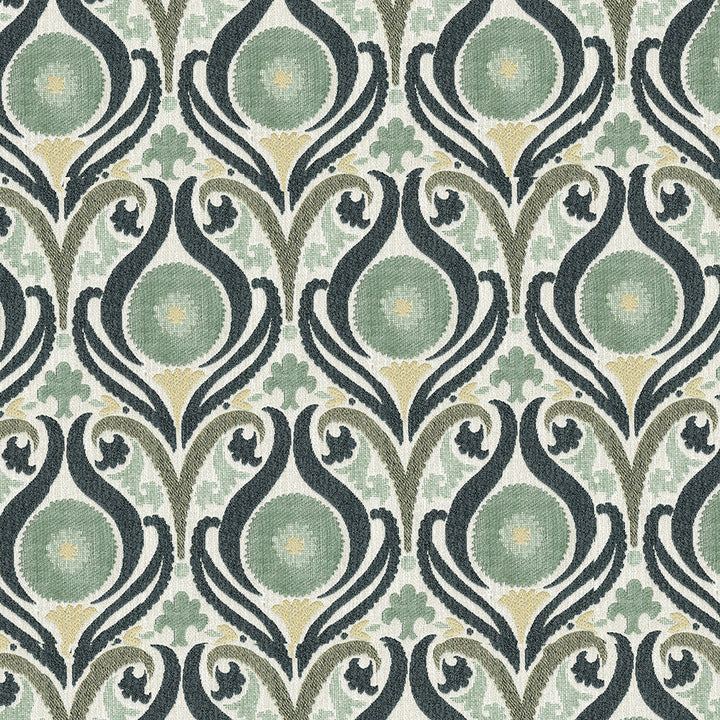 Captivate 21 Willow by ABBEYSHEA Designer Fabric 100% Polyester China </p><p>Repeat: Horizontal: 6.8" (17.2 cm) Up the Roll and Vertical: 13.5" (34.3 cm) Across the Roll 54" (137 cm) - Swanky Fabrics -
