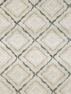 Serene Moss Antique Gold3 by Norbar Designer Fabric GALLERY 60% COTTON 40% LINEN INDIA 8 7/8"V 4"H 52" - Swanky Fabrics -