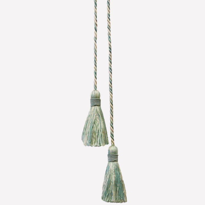 Shandell 20 Beachglass by Stout Designer Trim ART OF DESIGN TRIM-2 TASSEL FRINGE 100%SVI CHINA </p><p>Repeat: 0 3 in - Swanky Fabrics -