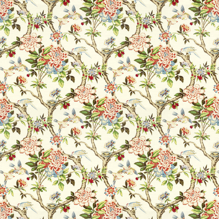Shelton 3 Tigerlily by Stout Designer Fabric RAINBOW LIBRARY TILE/SORBET 100%COT PERU FLAME RETARDANT-U.F.A.C. CLASS 1 CATB 117-2013 WYZENBEEK 18 000 DOUBLE RUB WEAR TEST (HEAVY DUTY) Horizontal: 13.5 and Vertical: 27 54 in - Swanky Fabrics -