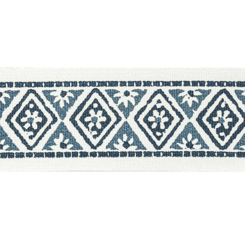 Shenandoah Tape 2 Denim by Stout Trim Stout Trim Shenandoah Tape 2 DenimTrim NATURAL BEAUTY TRIM 100%COT INDIA </p><p>Repeat: H: 2.500, V: 1.500 2.5 in - Fabric Carolina -