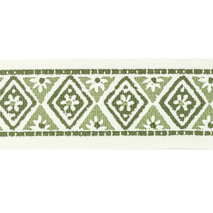 Shenandoah Tape 4 Clover by Stout Trim Stout Trim Shenandoah Tape 4 CloverTrim NATURAL BEAUTY TRIM INDIA </p><p>Repeat: H: 2.500, V: 1.500 2.5 in - Fabric Carolina -