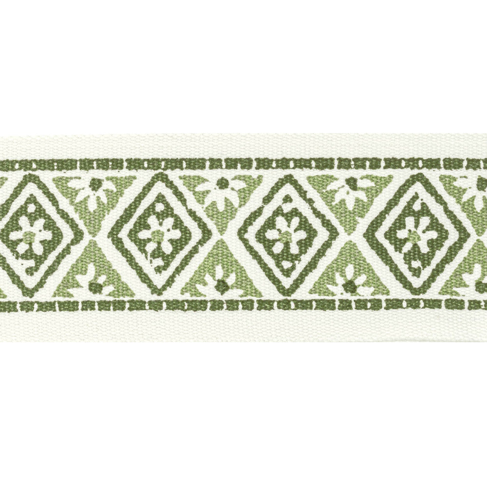 Shenandoah Tape 4 Clover by Stout Designer Trim NATURAL BEAUTY TRIM 100%COT INDIA MARTINDALE WEAR TEST (20 000 CIRCULAR RUBS) Horizontal: 2.500 and Vertical: 1.500 2.5 in - Swanky Fabrics -