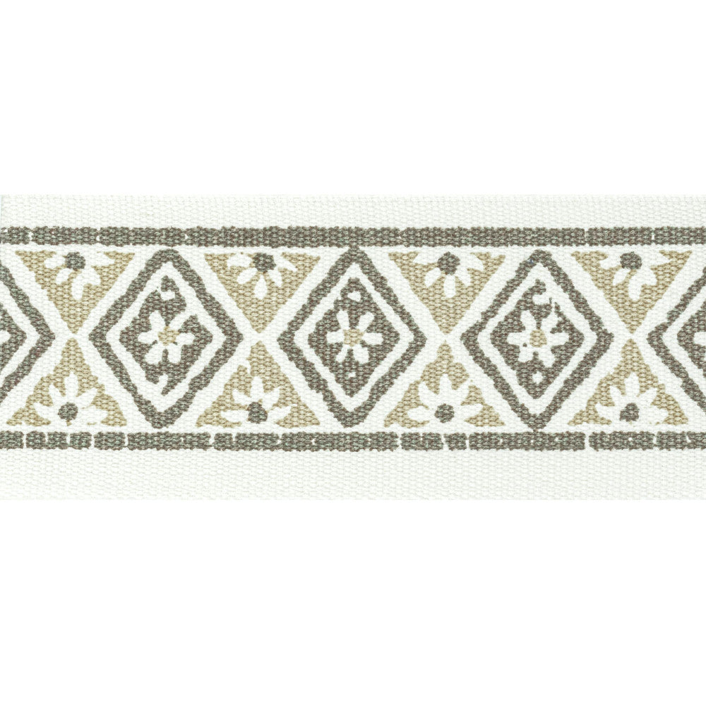 Shenandoah Tape 7 Truffle by Stout Designer Trim NATURAL BEAUTY TRIM 100%COT INDIA Horizontal: 2.500 and Vertical: 1.500 2.5 in - Swanky Fabrics -