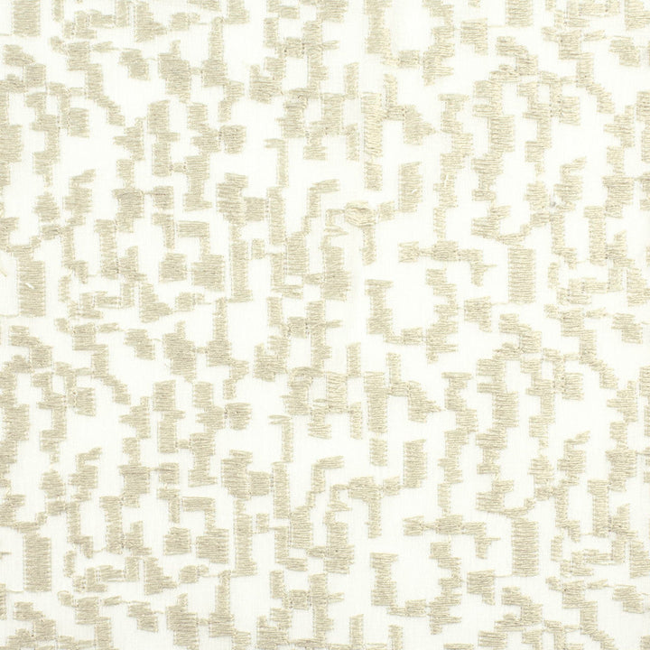 Shiraz 2 Chamois by Stout Designer Fabric COLOR MY WINDOW BIRCH/LINEN 100%POL %PEMB TURKEY FLAME RETARDANT-N.F.P.A. 701 SMALL SCALE Horizontal: 5.75 and Vertical: 3.25 52 in - Swanky Fabrics -