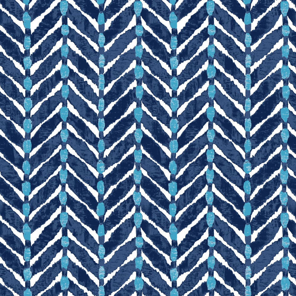 Shoshoni 1 Navy by Aoc Designer Fabric SERENDIPITY 85%COT 15%LIN USA CATB 117-2013 Horizontal: 9 and Vertical: 13 54 in - Swanky Fabrics -