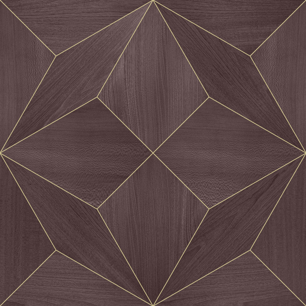 Estrella Glazed Plum SHS10102 by Seabrook Designs Designer Wallpaper