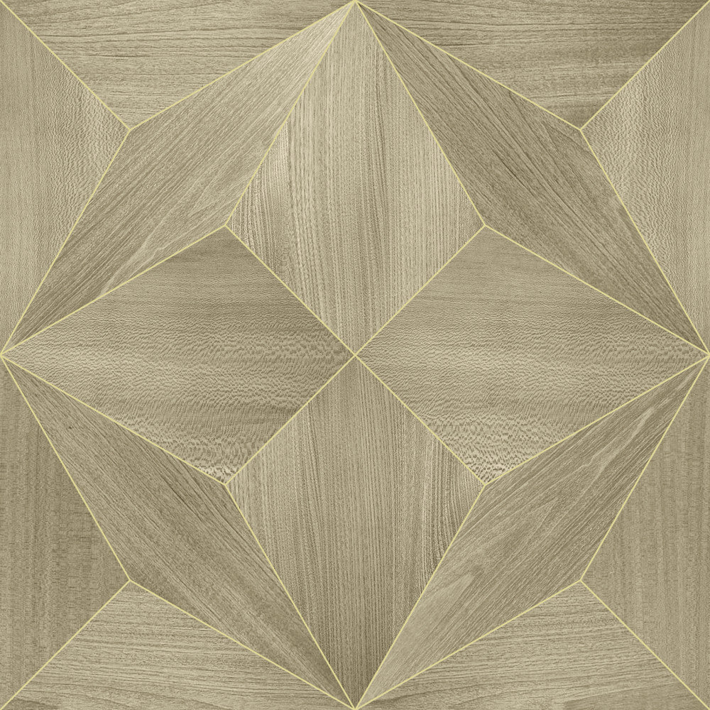 Estrella Silvery Taupe SHS10108 by Seabrook Designs Designer Wallpaper