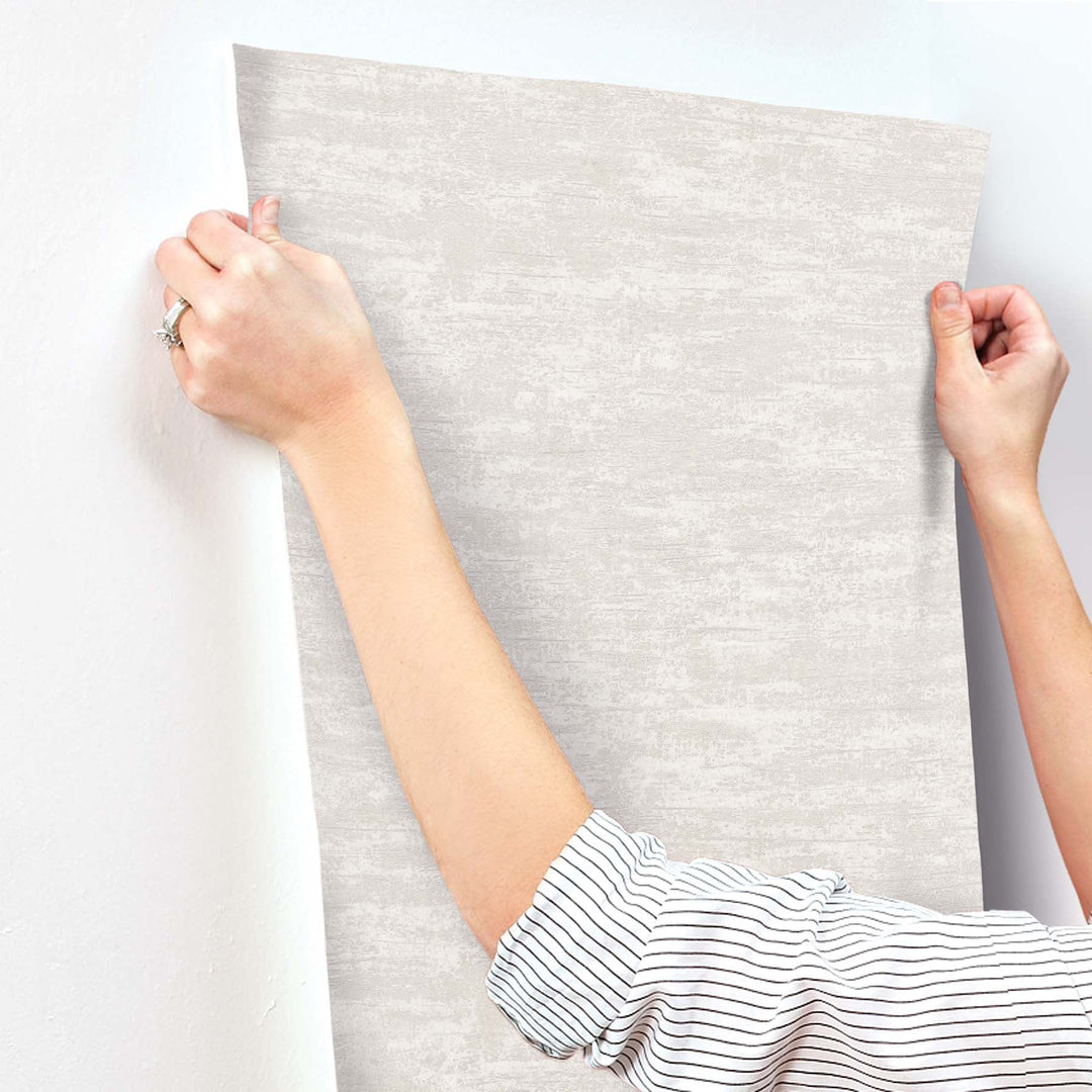 Weathered Stucco Pearl Wallpaper by York Wallcoverings Designer
