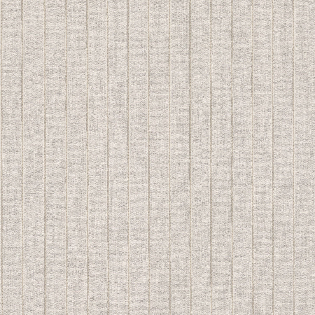 Cording Stripe Pearl Wallpaper by York Wallcoverings Designer