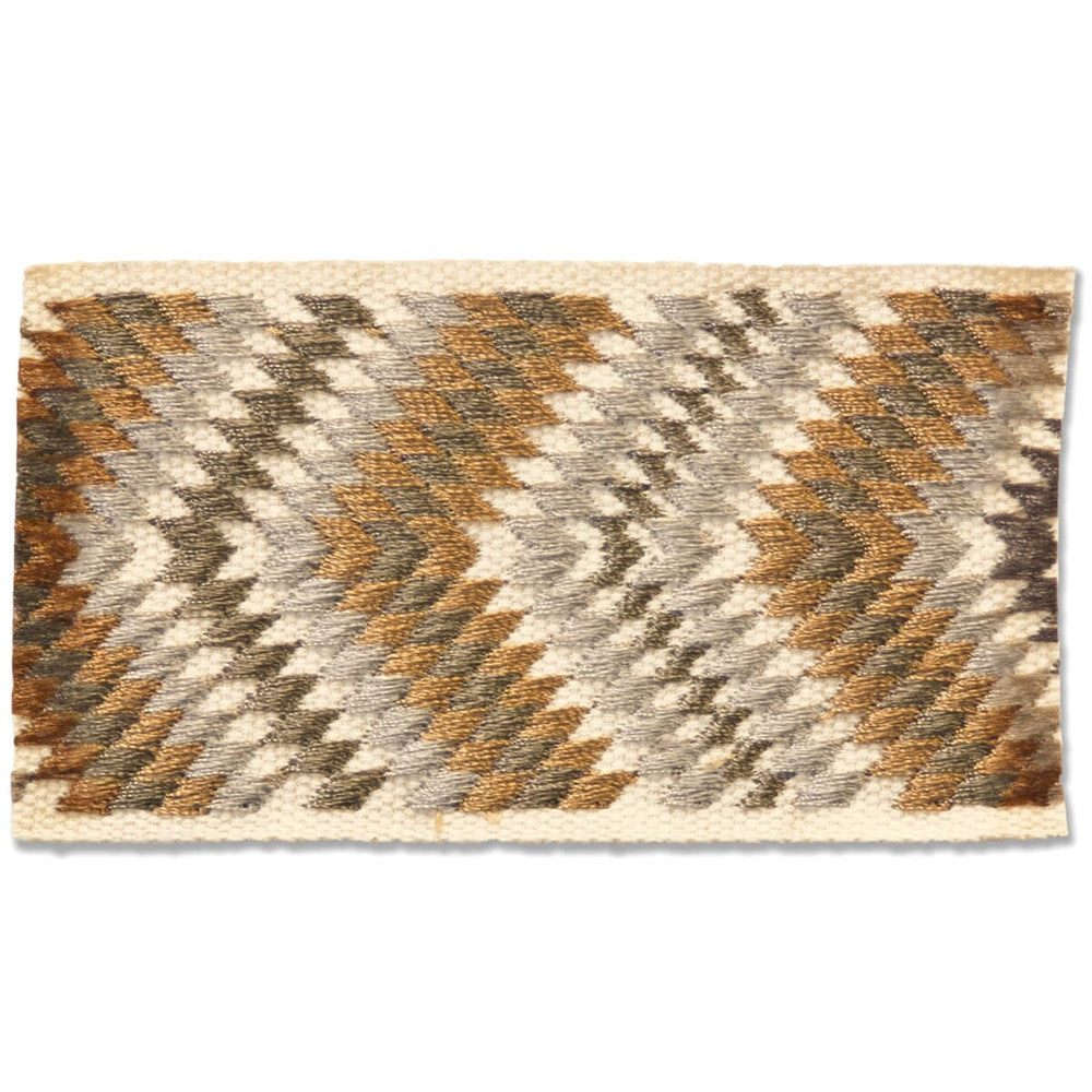 Sideways 2 Driftwood by Stout Designer Trim NEW WORLD TAPES & BORDERS 55%COT 45%SVI CHINA Horizontal: 0 and Vertical: 0 2 in - Swanky Fabrics -