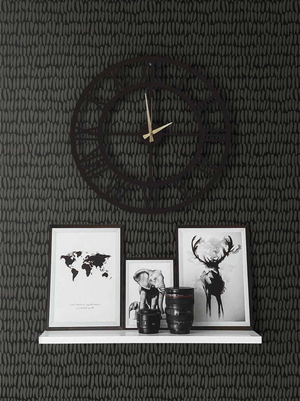 Brushwork Graphite SL80010 by Seabrook Designs Designer Wallpaper