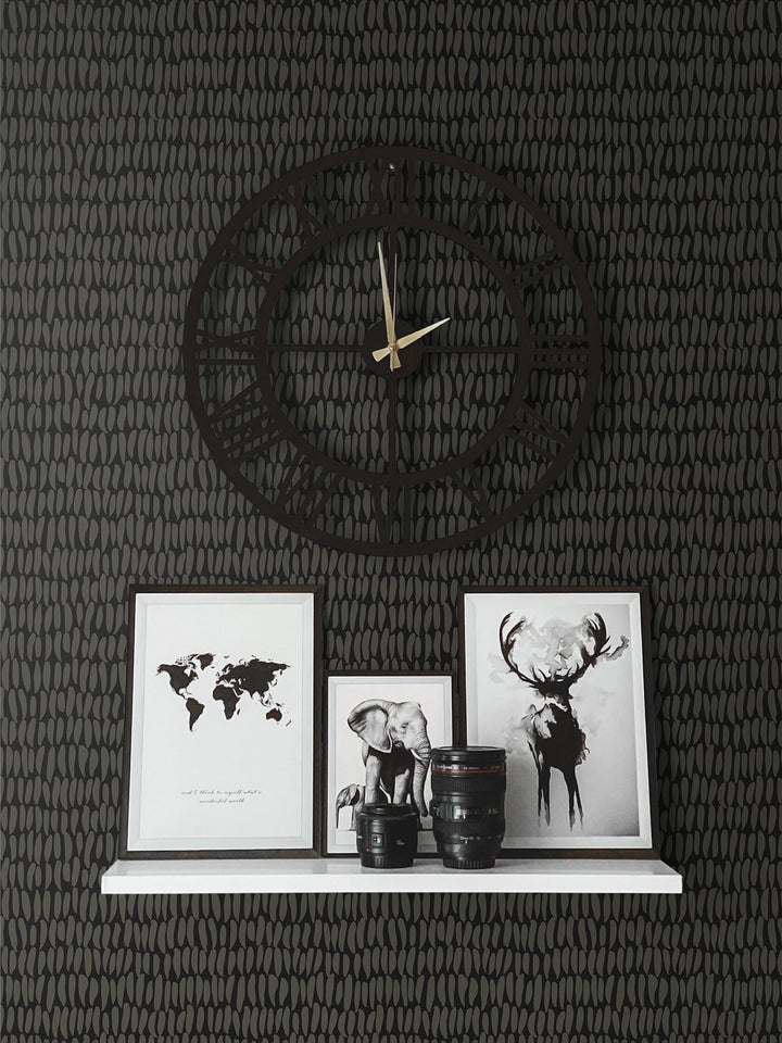 Brushwork Graphite SL80010 by Seabrook Designs Designer Wallpaper