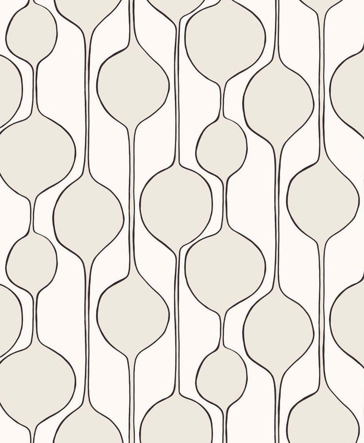 Minimalist Geometric Marshmallow SL80100 by Seabrook Designs Designer Wallpaper