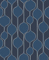 Seabrook Designs Wallpaper Minimalist Geometric Celtic Blue SL80112