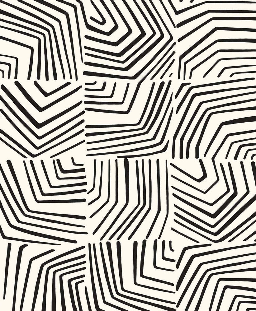 Linework Maze Inkwell SL80210 by Seabrook Designs Designer Wallpaper