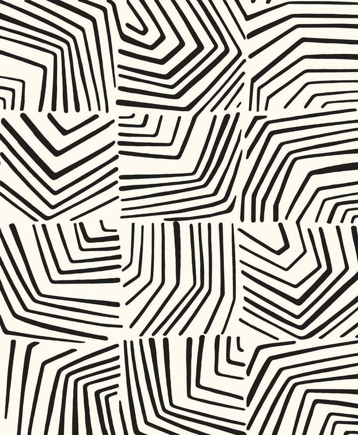 Linework Maze Inkwell SL80210 by Seabrook Designs Designer Wallpaper