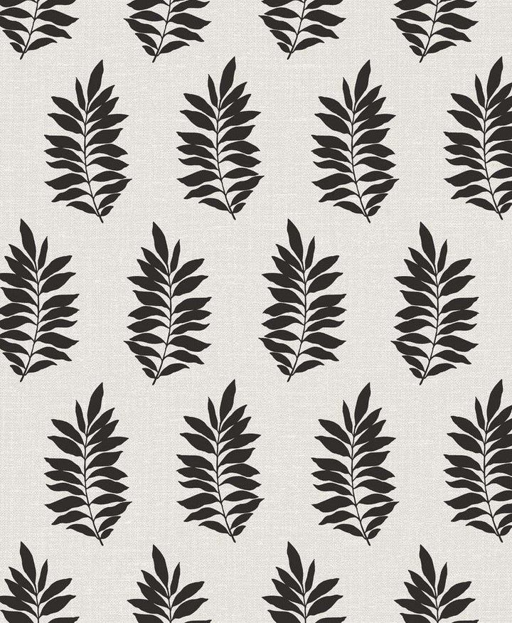 Pinnate Silhouette Onyx SL80300 by Seabrook Designs Designer Wallpaper